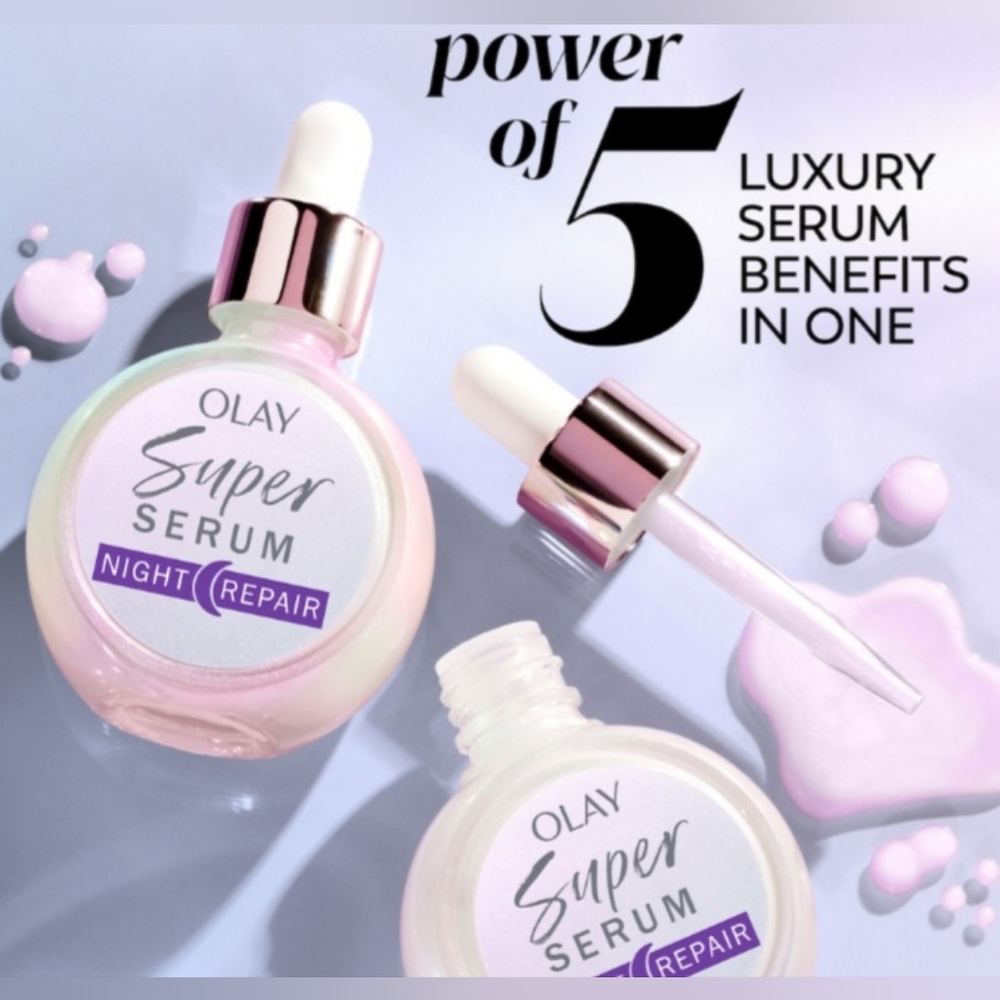 NWT Olay Super Serum 5 IN 1 Night Repair - Picture 2 of 4